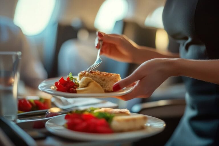 Catering dentro del avión_1